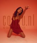 Stock Model Colours 
Model at studio in Amterdam, by order of Diamonde Jewelry. May 15, 2000.

[keywords]Posed, Red[/keywords]